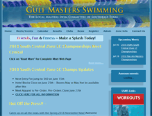 Tablet Screenshot of gulfmastersswimming.org